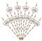 Xumann 30PCS Reusable Plastic Hen Party Accessories Straws Set for Bachelor Party, Birthday Party (Gold)