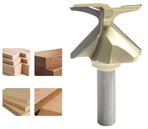 R18/R30/R50 1/2-Inch Shank Woodworking Router Bit Woodworking Integrated Slotting Trimming Machine Tool Edge & Grooving Router Bits Straight Router Bit(R18)(R50)