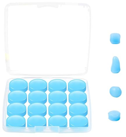 8 Paires Boule Quies En Silicone Quies Moulables, Boule Quies Silicone Réutilisables et Étanches, pour Sommeil Suppression Du Bruit Dormir Natation Ronflement