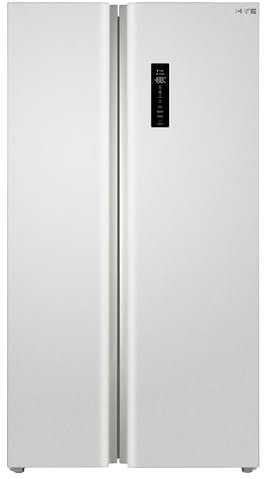 HYE American Style Side By Side Fridge Freezer, 505L, 92cm, No Frost, Silver Finish, 37dB Quiet, Premium American Fridge Freezer for Modern Kitchens, Ideal For Large Families - RF01AM505S07