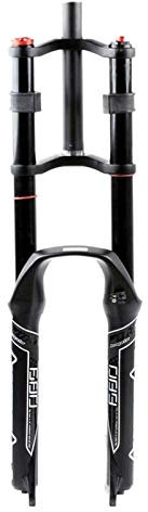 Gerenecic VTT Fourche de Descente 26, 27,5, 29 Pouces Fourche à Suspension hydraulique Vélos de Rappel Fourche à Huile avec Amortissement Frein à Disque VTT DH/AM/FR 1-1/8 1-1/2 QR Débatt