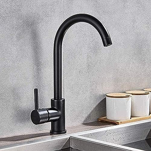 Faucet Low Pressure Mixer Tap 360 ° Rotating Tap Faucet Kitchen Tap Single-Lever Mixer for Kitchen Sink-Low Pressure Chrome