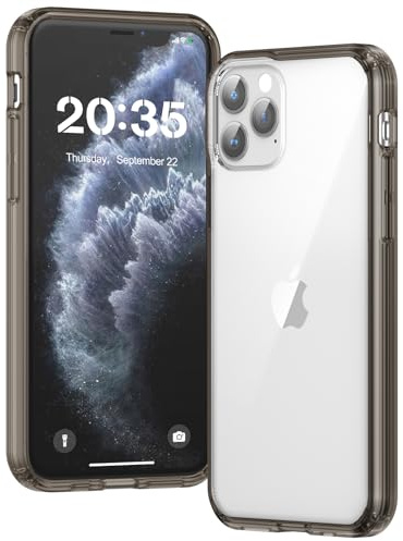 Voyahülle Clear Case for iPhone 11 Pro, Ultra Thin, Shockproof TPU Cover, Anti-Yellowing, Crystal Clear, Phone Case for Apple iPhone 11 Pro - black
