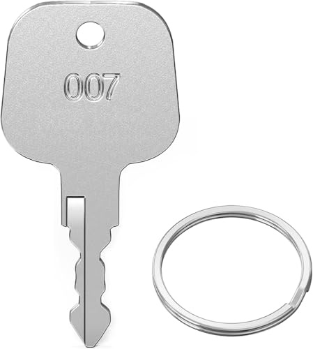 Ancable 1 Stück Schlüssel Kompatibel mit 007 Schloss, 007 Schlüssel Multifunktionale Gepäckschlüssel, Master Key Kompatibel mit 007 Schloss für Gepäck Koffer Passwort Schlösser