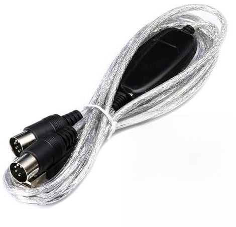 TrAdE Shop Traesio- Cavo USB INTERFACCIA Midi Adattatore in out PC Audio Tastiera/Expander