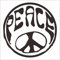 JINTORA - Autoaufkleber Tuning - Hippie Peace - 88x90mm - Auto Aufkleber - Bus - Fenster - Heckscheibe - Camper - wetterfest - Outdoor Sticker - Auto Deko - LKW - Tuning Selbstklebend - schwarz