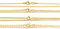 Halskette 60cm Kette aus 925 Sterling Silber vergoldet Kugelkette Erbskette Schlangenkette Ankerkette goldene Kette Gliederkette Kette ohne Anhänger online kaufen Kette Gold