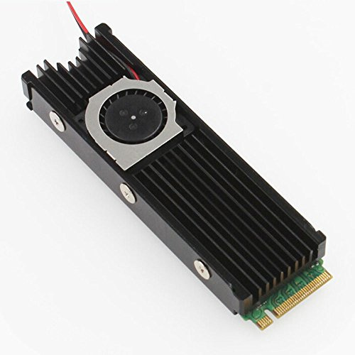 HD Cooling Fan Thermal Conductivity Silicon Wafer Cooling Fan Heatsink NVME NGFF M.2 Heatsink 2280 SSD Aluminum Sheet