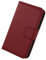 Lankashi Flip Premium Echt Leder Tasche Hülle Für TP-Link Neffos C9A 5.45 Lederhülle Handyhülle Schutzhülle Klapphülle Handytasche Handy Schale Etui Brieftasche Wallet Cover Case (Dark Rot)