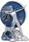 Ebros Griechische Göttin der Jagd, Mond, Diana, Zeichnung Bogen und Pfeil mit Begleiter, Hirsch, Statue, Oberon Zell, Darstellung von Artemis, Skulptur, 19.1 cm hoch, Akzent-Akzent, Heimdekoration
