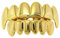 Xinlie Gold Grillz Hip Hop Teeth Grills für den Mund Oben unten Hip Hop Teeth Grills Zahn Grill Zahnschmuck Grills für Ihre Zähne Hip Hop Zähne Set Hip Hop Kappen für Obere Zahn für Fotografieren