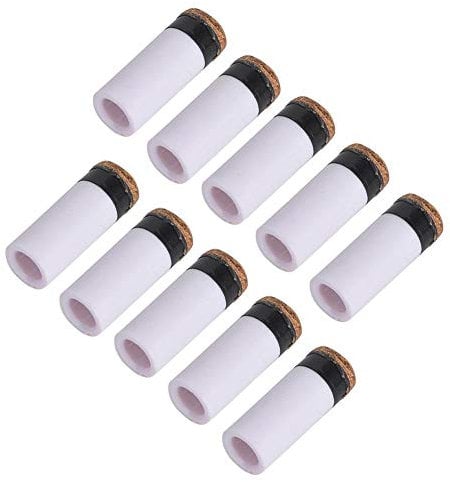 Vbest life Packung mit 10 Stück Snooker Tip Billard Cue Tips, Pool Cue Pole Tip Rod Stick Ersatzteil für Pool Cues & Snooker(13mm)