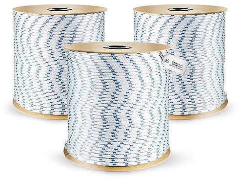 POLYPROPYLENSEIL | 8mm | 60m | Weiss | Flechtleine Textilseil Leine Schnur Rope Kordel Kunststoffseil geflochten