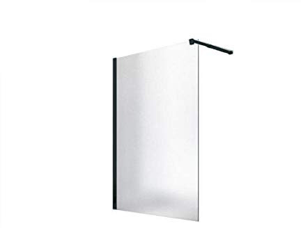 Glaszentrum Hagen - (Typ/Schwarz) 100x200cm Satiniert 10mm Duschwand - Duschabtrennung - Dusche - Walk-In Dusche - ESG - Variante