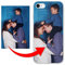 KX-Mobile Personalisierte Hülle für iPhone 6 / 6s Handyhülle aus Silikon/TPU mit deinem eigenen Motiv - Dein eigenes Bild Selfie Design Foto