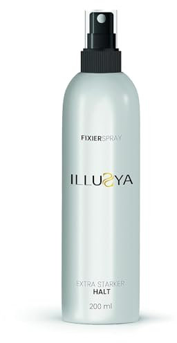 ILLUSYA Fixierspray für Streuhaar/Schütthaar. Haarspray zur speziellen Fixierung von Hair Fibers. Haarverdichtungsspray 200ml