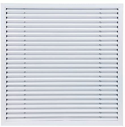Liveinu Griglia Di Ventilazionegriglia D'Aria Rettangolare Per Porte Degli Armadi Scarpiere E Griglia D'Aria In Alluminio Aiuta I Tuoi Mobili A Ventilare, Griglia Di Scarico 40x40cm Bianco