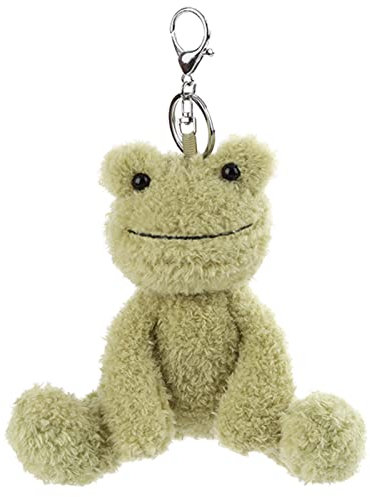 Apricot Lamb–Süßer gefüllter Frosh Schlüsselanhänger 15 cm – Frosh Kuscheltieranhänger mit Schlüsselring für Schlüsselband, Schlüsselbund & Schlüsselhalter–für Kinder–Schultütenanhänger(grün)