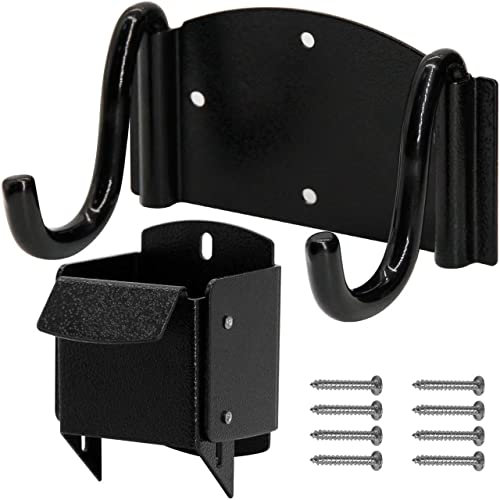 IronDIY Support de rangement robuste pour brouette, noir, robuste, capacité de 36,3 kg, pour une utilisation en extérieur