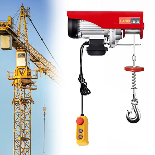 220V Elektrische Seilwinde Motorwinde Hub Seilhebezug Seilzug Winde Kran Winde 800KG Flaschenzug KranHub Aufzug