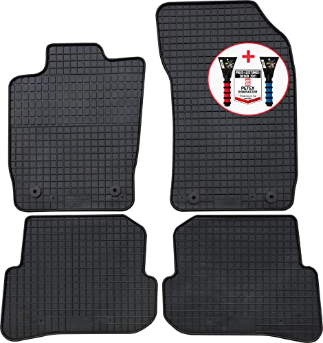 PETEX Gummimatten Premium 4-TLG schwarz + Eiskratzer Auto Bild Test 52/2021