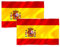 Super Mundo - 2 Banderas de España para Exterior y Interior 90 x 150 cm, 2 banderas nacionales españolas(90 x 150 cm)