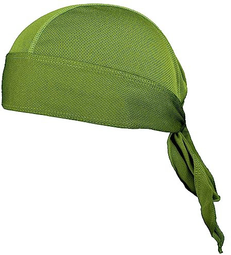 FRSOHEWIN Bandana Cap Piratenkopftuch Piratentuch Kopftuch Sommer Unterziehmütze Kopfbedeckung Durag Sport Unterm Radhelm Kopftücher Piraten Olive