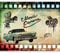 murando - Vlies Fototapete Retro Auto 250x193cm - Foto Tapete Schlafzimmer Wohnzimmer Moderne Vliestapete XXL Wandtapete Motivtapeten 3d Effekt Wand Dekoration - Abstrakt Kamera Oldtimer 10040907-51