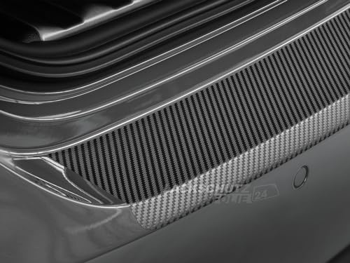 LSF24 - Ladekantenschutzfolie - Schwarz Carbon-Optik Matt passend für Seat Leon ST (Kombi) Typ 5F, BJ 2013-03/2017