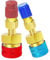 R1234YF Raccord rapide, adaptateur R1234yf vers R134a, adaptateur 1234yf vers 134a, kit de conversion de connecteur haut et bas côté pour charge CA R-1234yf réfrigérant pour climatisation