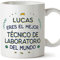 MUGFFINS Tazas Personalizadas para TÉCNICO DE LABORATORIO hombre - En Español - Mejor del Mundo - 11 oz / 330 ml - Regalo Personalizable original y divertido