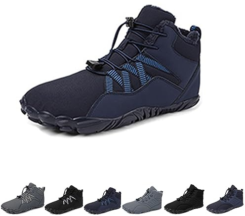 Barefoot Winter Outdoor Shoes - Men & Women, Blue A, 36 EU, Waterproof