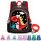 YOUYIKE Dino Rucksack Kindergarten, 3D Schwarz Dino rucksack kinder mit Anti-verlorenes Seil, Kita Rucksack, Kindergartenrucksack für Jungen im Alter von 2 bis 5 Jahren