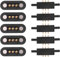 Cardbeei 5 Paare Federbelasteter Magnetischer Pogo Pin Anschluss 3 Positionen Magnete Raster Maß 2,3 MM Durchgangs LöCher MäNnlich Weiblich Sonde