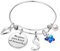 TINGN Armband mit Buchstaben S Damen, Schmetterling Buchstaben Armband Damen Silber Charm Armband mit Perlen Personalisiertes Armband Mädchen Geburtstag Geschenke für Frauen Mädchen Schmuck Geschenke