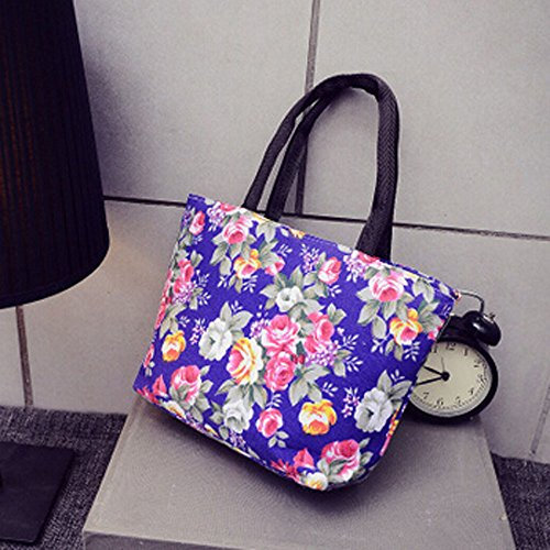 Werkzeug Taschen Klein Tasche Umhängetasche Druck tote Leinwand Mädchen einkaufen Frauen Einkaufstasche Modetasche Packesel Taschen (Purple, One Size)