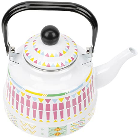 Brocca per il latte smaltata Kung Fu Bollitore per il tè Teiera smaltata Bollitore per l'acqua bollente Teiera smaltata vintage Bollitore per l'acqua riscaldante Bollitore per l'acqua smaltato Porc