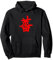 Blooming Beauty: Japanische Rose Kanji Charakter Pullover Hoodie