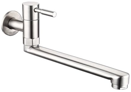 Einfach zu installierende Wandhalterung Küchenarmatur Modern & Spültischarmatur Edelstahl Wasserhahn für Doppelspülen & Bequeme Nutzung