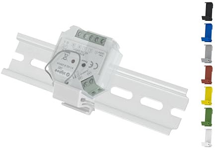 Hutschienenhalter/Adapter Flat für Zigbee DIN Rail bracket (35mm) (Weiß (Prime))