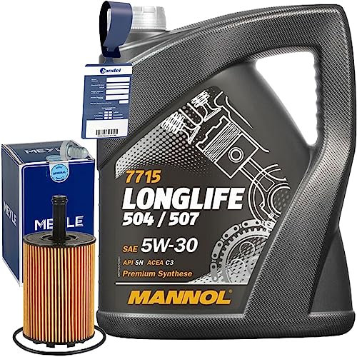 Ölfilter-Set + 5W30 Öl für A2 3 4 5 6 Golf 5 Passat 3C Polo 9N
