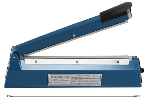 Trintion Heißsiegelgerät 300mm Beutelverschließer Folienschweißgerät Impuls Schweißgerät Verschweißer Zum Verschließen von Thermoplastischen Verpackungen (300mm)