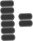 EXCEART 8 STK Gewebtes Taschenzubehör Geldbörse Unten Machen Taschenboden Häkeln Ovaler Taschenboden Taschenboden-Shaper-pad Unterseite Der Handtasche Korbflechten Zubehör Black Pu-Leder