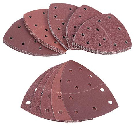 TRENTSNOOK 50PCS 150x100mm Schmirgelpapier Sander Papier Hook Schleife Schleifscheibe Schleifwerkzeuge for Schleifen Polieren Grit 40-180