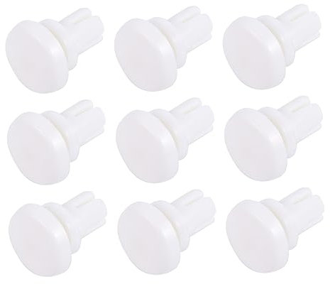 OKUMEYR 100 Stück Nylon Clip Mutterplatine Motherboards R Typ Nietmutter Erweiterungsnietmutter Mainboard Stoßstangen Halterung Nieten Push Niet Clips Weiß