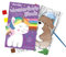 Lutz Mauder Malbuch mit Wasserfarben für Kleinkinder und Kinder im Alter von 1-3 und 2-4, Aquarell-Malpapier, magisches Buch TapirElla Einhorn mit Pinsel