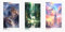 DFKJIB Sarah J. Maas Books, Vintage-Leinwand, Wandkunst, Akotar, Glasthron, Dornenhof und Rosen und Halbmond-Stadt-Serie, Kunstposter, Fantasy-Drucke, Gemälde, Dekoration, Schlafzimmer, 30,5 x 40,6