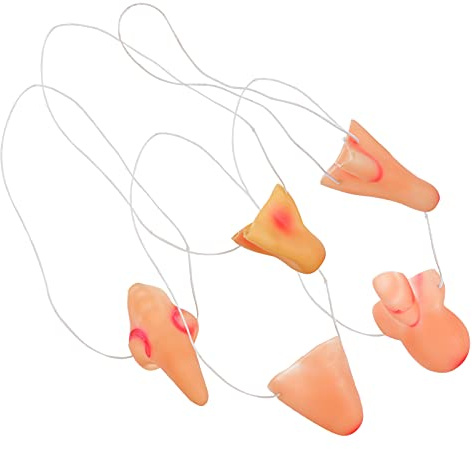 ibasenice 5 Pièces Nez en Vinyle Sorcière Nez De Sorcière Vampire Prétendre Costume De Faux Accessoire De De Fête De Mascarade Accessoires De Cosplay De Déguisement d'halloween
