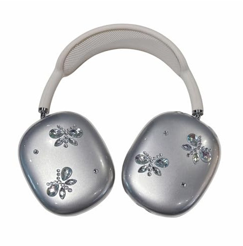 PIQIUZC Funda para auriculares AirPods Max, bonito diseño de lazo grande, funda protectora para auriculares para Apple Air Pod Max (mariposa)