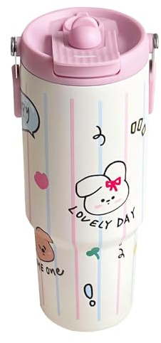 Borraccia in acciaio inox, capacità 888,8 g, a tenuta stagna, tazza termica da caffè, tazza da viaggio, riutilizzabile, per palestra, sport, escursionismo, campeggio, sollevamento e viaggi all'aperto